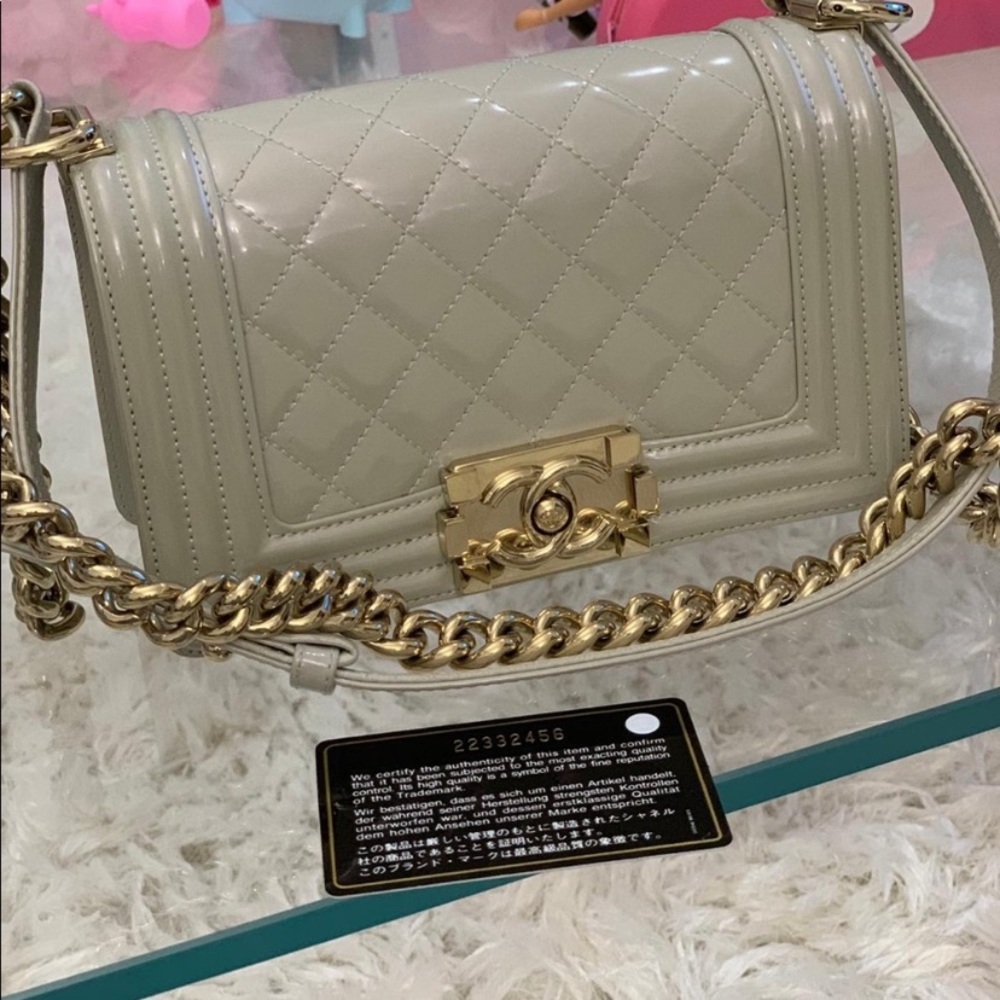 🪞 Chanel Le boy with gold hardware limited edition handbag